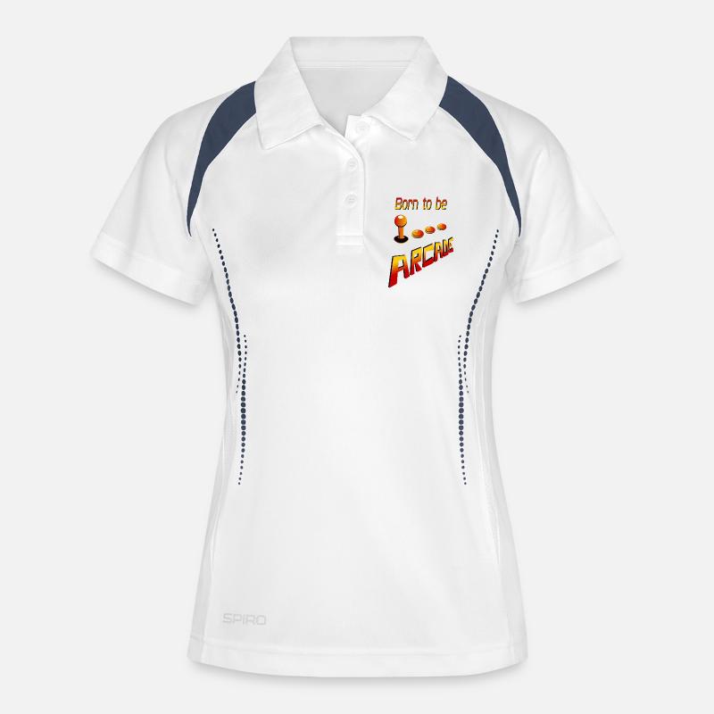 born to be arcade - Women's Polo breathable - white/navy