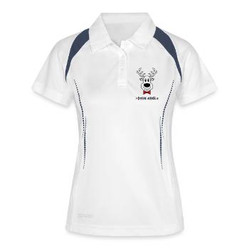 BONNE ANNEE. SAINT SYLVESTRE. NOUVELLE ANNÉE - Polo respirant Femme - blanc/marine - Devant