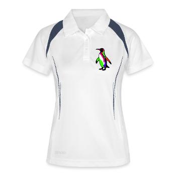Pingouin - Polo respirant Femme - blanc/marine - Devant