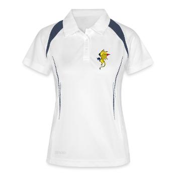 Romania Flag - Romania - Dragon Silhouette - Women's Polo breathable - white/navy - Front