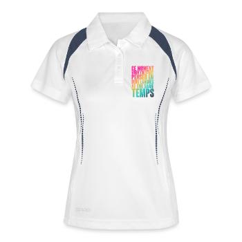 COOL SAYING FOR MULTILINGUALS, INTERNATIONAL - Women's Polo breathable - white/navy - Front