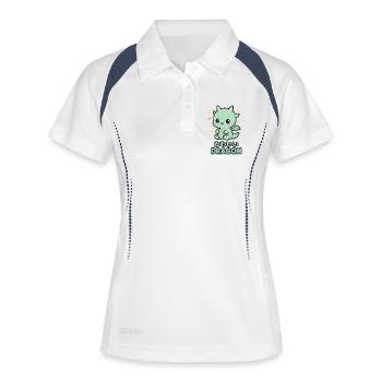 Little Kawaii Dragon with Hearts - Women's Polo breathable - white/navy - Front