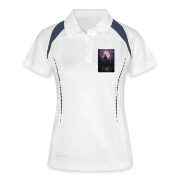 Moonlit Haunting Mansion - Women's Polo breathable - white/navy - Front