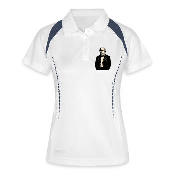 Socrates as rebellious punk rocker - Women's Polo breathable - white/navy - Front