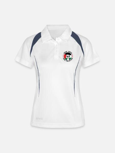 Palestinians - Stand Together for Palestine 🇵🇸 - Women's Polo breathable - white/navy