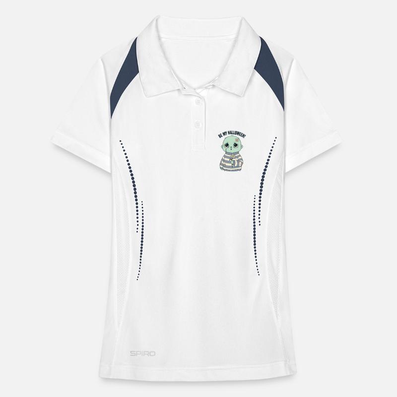 Adorable tête de mort en pull rayé Polo respirant Femme