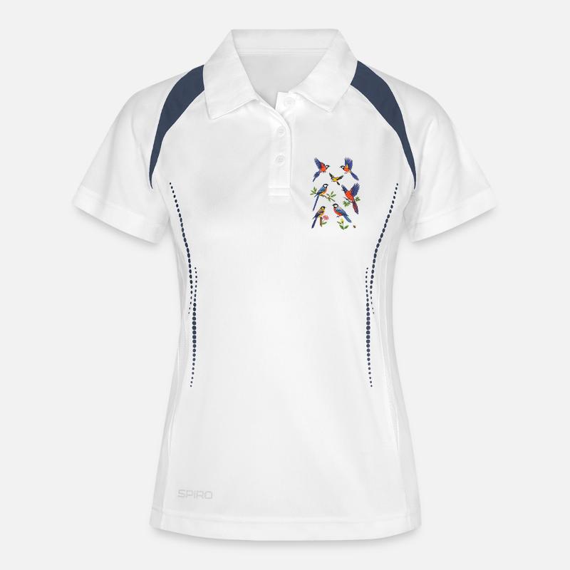 Kingfisher Birds - Women's Polo breathable - white/navy