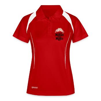 The best mom, best granny too! - Women's Polo breathable - white/navy - Front