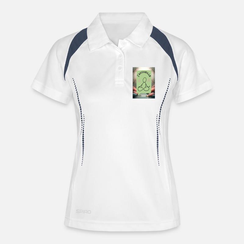 Welcome Zen - Women's Polo breathable - white/navy
