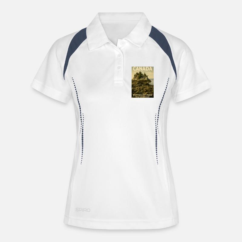 Whytecliff Park Coastline West Vancouver - Women's Polo breathable - white/navy