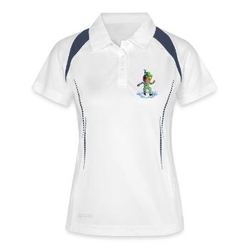 Splash - Polo respirant Femme - blanc/marine - Devant
