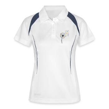 Colorful Bears in the Wind of the Dandelion - Women's Polo breathable - white/navy - Front