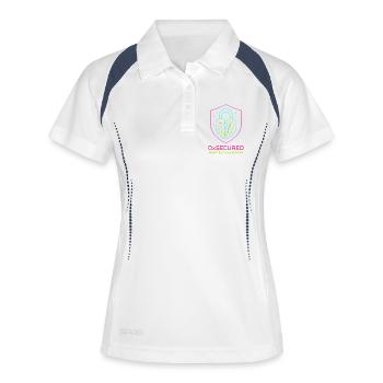 Shield 0xSecure Cyber Penetration Tester - Women's Polo breathable - white/navy - Front