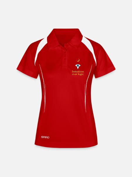 Intuition Over Logic - Women's Polo breathable - white/navy