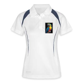 Aras Ara - Frauen Polo atmungsaktiv - Weiß/Navy - Vorne