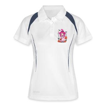 Halloween - Zombie - Horror - Witch - Women's Polo breathable - white/navy - Front