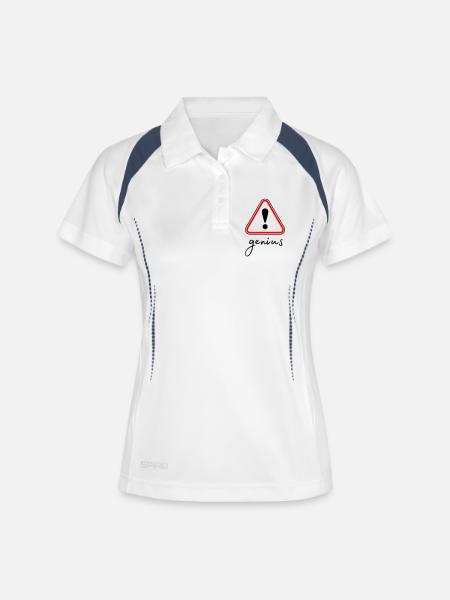 Minimalist Red Triangle - Women's Polo breathable - white/navy