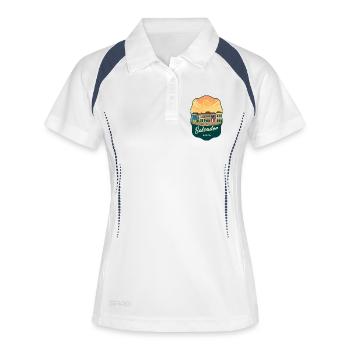 Salvador Brazil Vintage Travel Poster Art - Women's Polo breathable - white/navy - Front