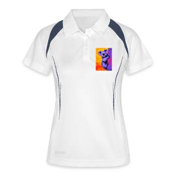Koala - Polo respirant Femme - blanc/marine - Devant