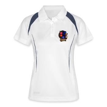 Wilderness Embrace with Flowers - Women's Polo breathable - white/navy - Front