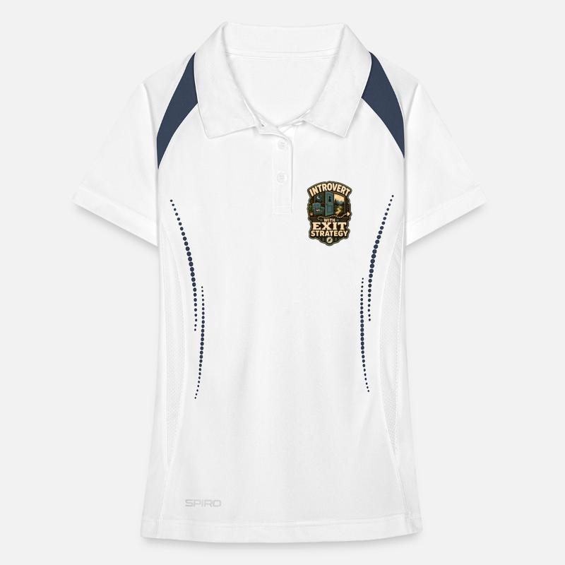 Introvert With Exit Strategy Women's Polo breathable