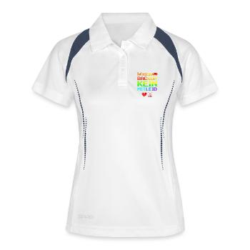 Kein Backup Kein Mitleid IT-Berater Admin - Frauen Polo atmungsaktiv - Weiß/Navy - Vorne