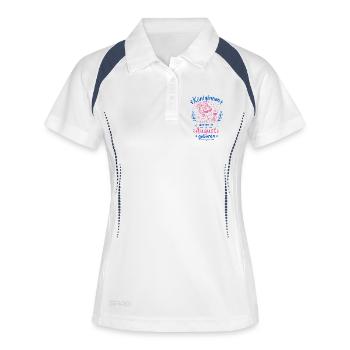 Queens Born in August Birthday Doodle - Women's Polo breathable - white/navy - Front