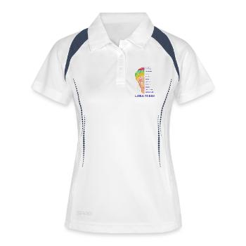 Signe du zodiaque Balance - Polo respirant Femme - blanc/marine - Devant