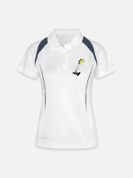 Kitesuf flex - Women's Polo breathable - white/navy