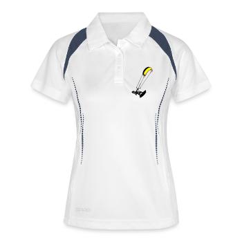 kite-surf - Women's Polo breathable - white/navy - Front