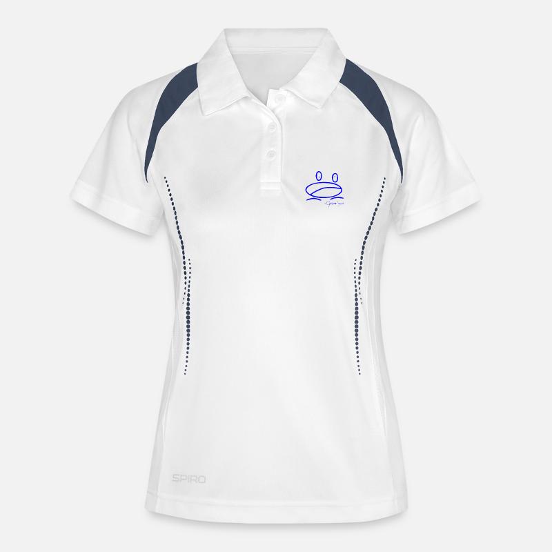 Frogmini © Chyropterum Innoxius - Women's Polo breathable - white/navy