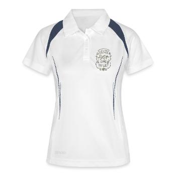 Bester Papa der Welt - Frauen Polo atmungsaktiv - Weiß/Navy - Vorne