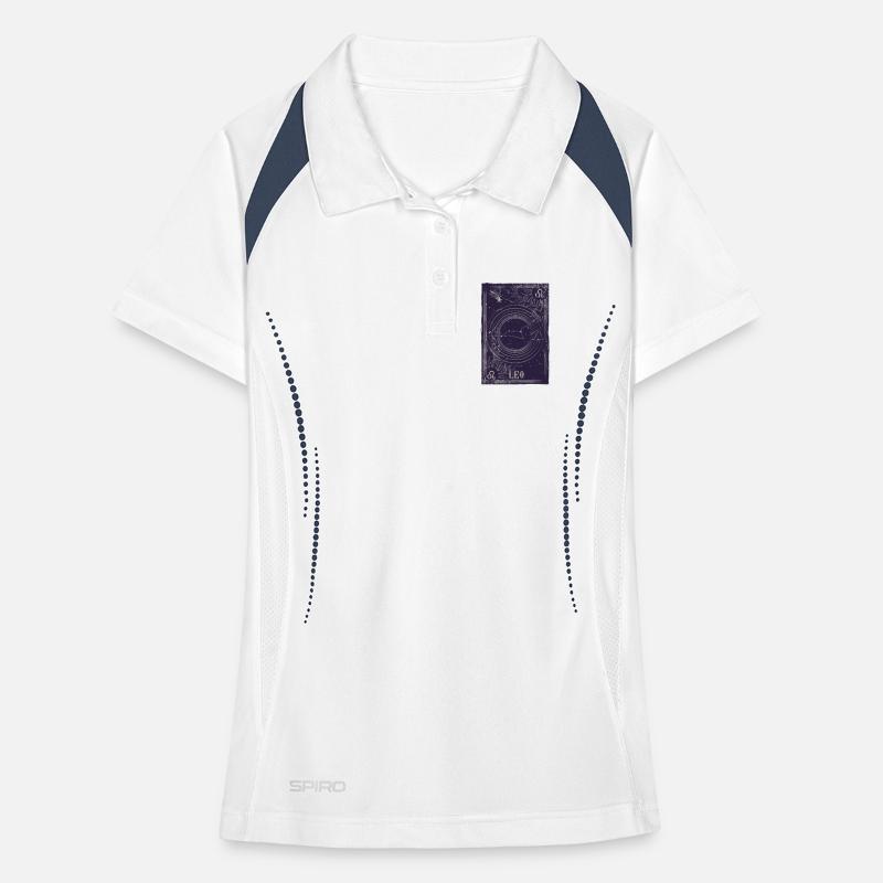 Leo Constellation Night Sky Women's Polo breathable