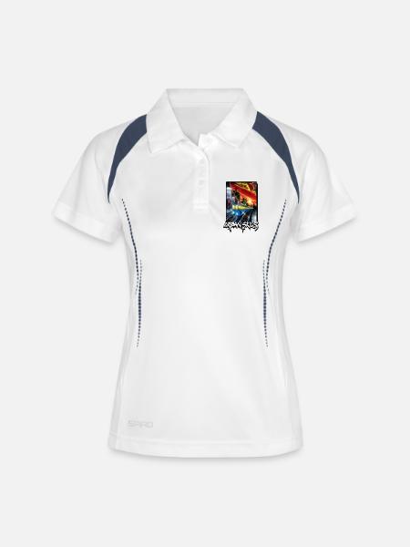 Urban Skills - Women's Polo breathable - white/navy