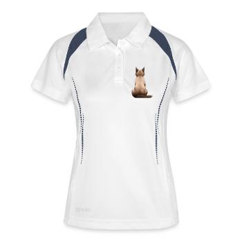Tonkinois - Polo respirant Femme - blanc/marine - Devant