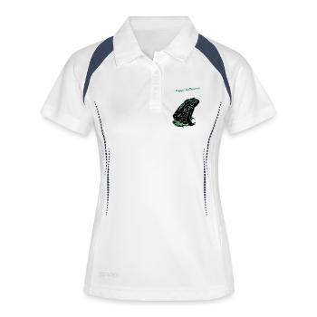 Crapaud d’Halloween - Polo respirant Femme - blanc/marine - Devant