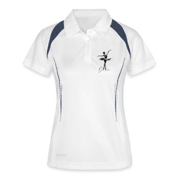 Dancer - Women's Polo breathable - white/navy - Front