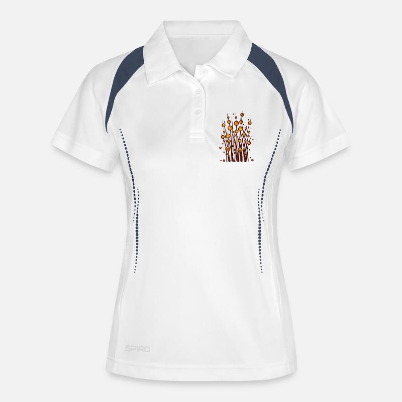 Golden balloon design - Women's Polo breathable - white/navy