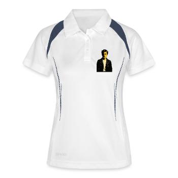 Arthur Rimbaud Noir Rebel poet - Women's Polo breathable - white/navy - Front