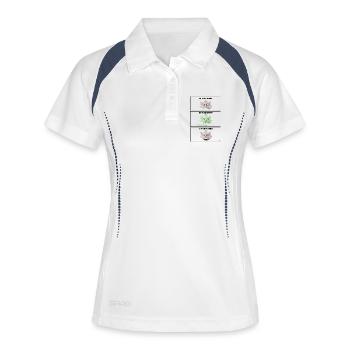 Try to get Energy - Women's Polo breathable - white/navy - Front