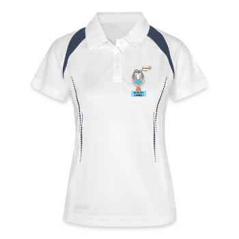Nobody cares – Sarcasm Fun Shirt - Women's Polo breathable - white/navy - Front