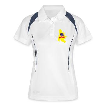 Drôme 26 - Frauen Polo atmungsaktiv - Weiß/Navy - Vorne