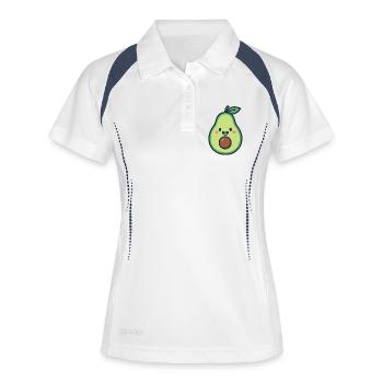 Happy Avocado - Women's Polo breathable - white/navy - Front