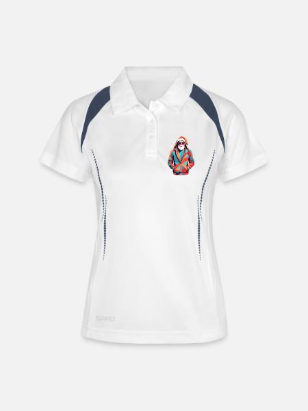 Santa Claus in Hoodie - Women's Polo breathable - white/navy