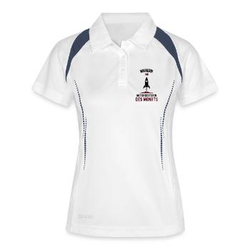 Employée du mois : Maurerin Maurer - Polo respirant Femme - blanc/marine - Devant