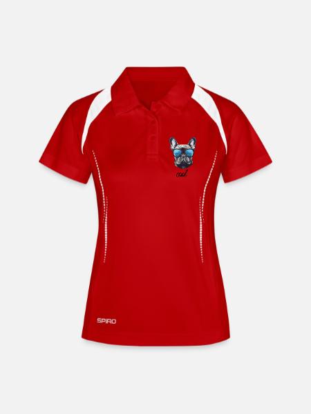 Cool Dog - Women's Polo breathable - white/navy