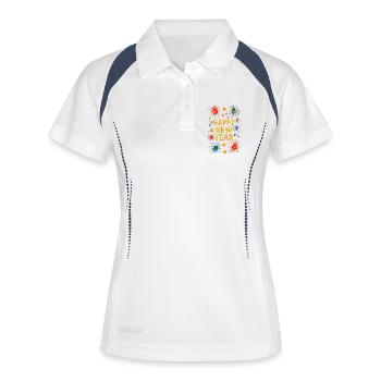Happy New Year New Year's Eve Fireworks Stars New Year - Women's Polo breathable - white/navy - Front