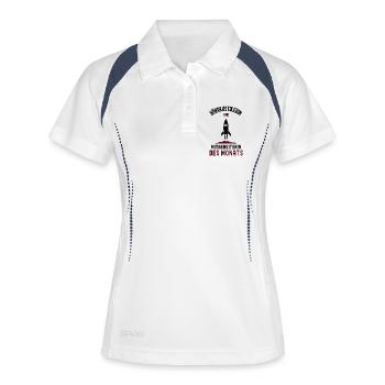 Employee of the Month Hearing Aid Acoustician - Women's Polo breathable - white/navy - Front