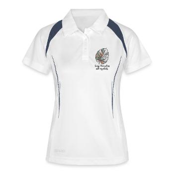 Funny Plant Parent - Monstera Botanical Garden - Women's Polo breathable - white/navy - Front