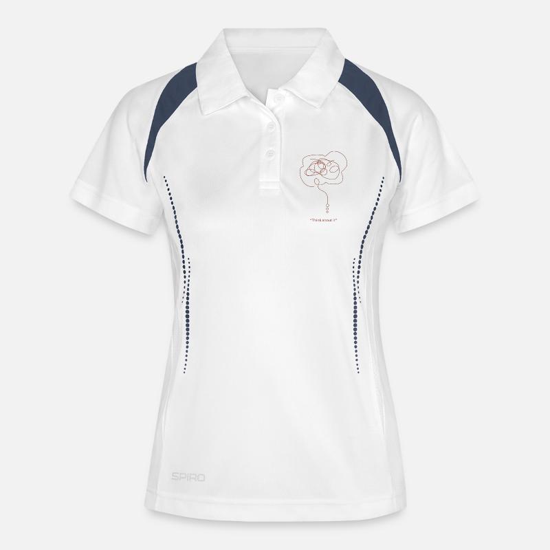 Dash Brain Doodle - Women's Polo breathable - white/navy